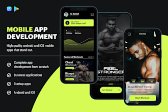 develop cross platform flutter app for android and ios