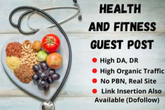 do health, fitness and beauty guest posts with authority backlinks