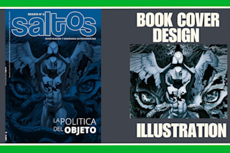create captivating book or magazine cover design