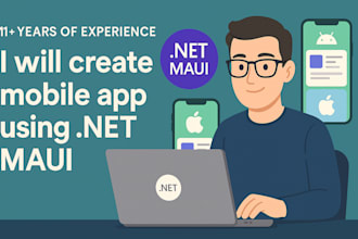 use dotnet maui to create mobile apps for ios and android