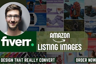 design high converting amazon listing pictures, listing images