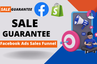 create facebook ads campaign sales funnels and ig ads with  sales guarantee