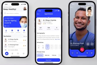 develop hipaa complied telemedicine website and app