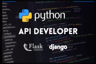 build custom flask django rest api python web development