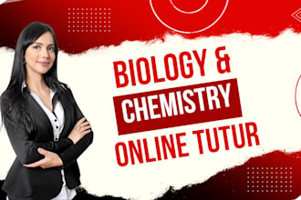 be your online science tutor for chemistry and biology