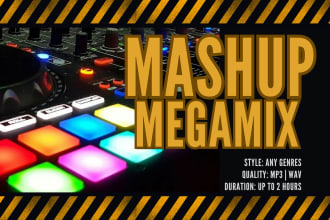 produce an exclusive mashup megamix for youtube or a live show