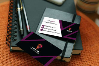 design unique, eye catching square and all other type of business card
