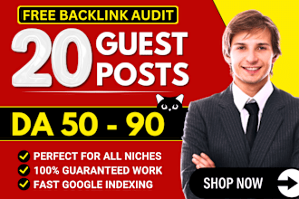 write and publish high da guest post with SEO dofollow backlinks