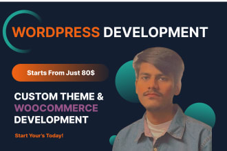 develop a dynamic wordpress website with full responsiveness