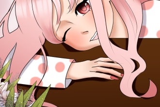 draw webtoon and manga page color with background