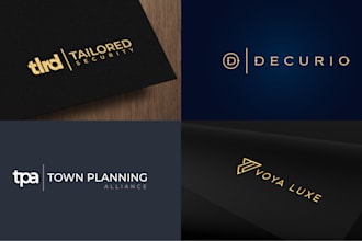 do professional creative modern minimalist brand logo