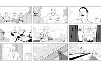 draw storyboards for films and commercials