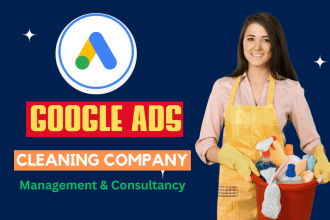 manage google ads for cleaning company