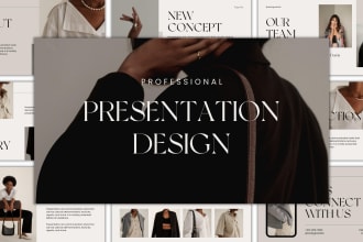 design a professional presentation in powerpoint or canva