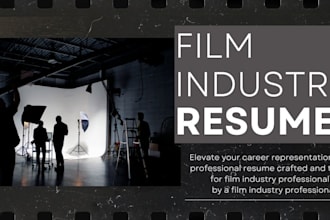 revise your resume for the film and television industry