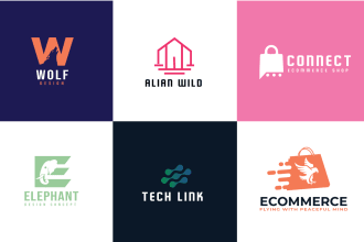 design amazon store, shopify, ecommerce business logo