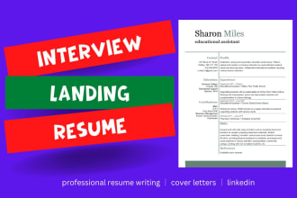 provide professional sales and marketing resume writing