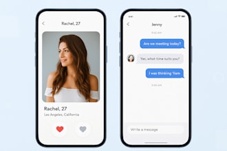 dating app and website development social media chat app flutter react native