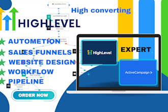 setup, build, manage, automation, brand, ai for gohighlevel CRM and website