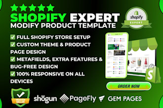 add additional fields or modify shopify product page