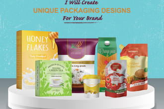create product packaging and different types of pouch design