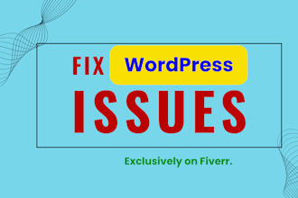 fix wordpress website  issues, wordpress errors, fix bugs