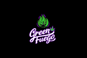 green cannabis dispensary logo design