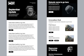 design responsive editable email template newsletter