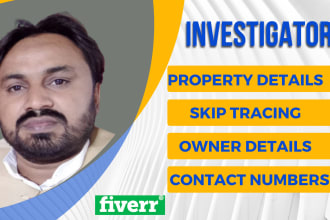 be private investigator, provide real estate skip tracing