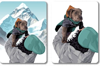 turn your photo into a stunning cartoon vector art