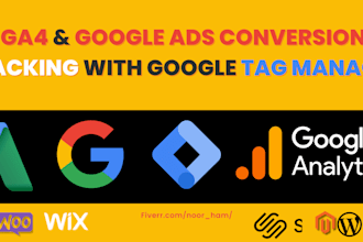 setup or fix google analytics 4,facebook pixel, tag manager
