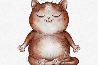 draw pet portrait, cute funny characters