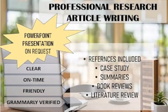write well researched articles