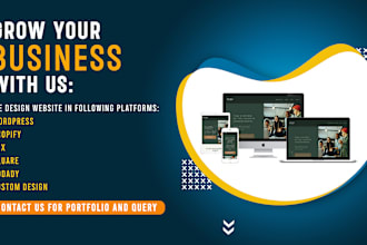 do restaurant, real estate, shopify pizza shop, sports, business website design