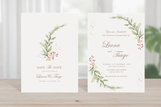 design the most beautiful wedding invitation