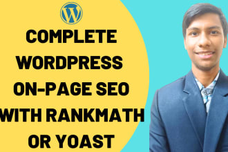 optimize wordpress onpage seo with rankmath or yoast plugins