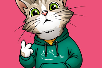 draw your pet as a cartoon character