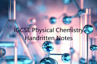 provide igcse chemistry handwritten notes for you