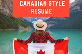write a job winning canada style resume and cover letter service
