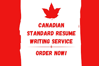 provide a professional canada style resume and cover letter service