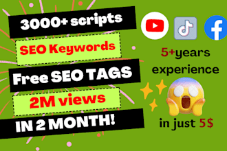 be your professional and creative youtube script writer