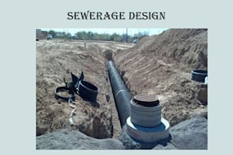 design sewerage network  by using excel or sewergem