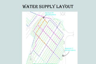 design water supply network using epanet and watergem