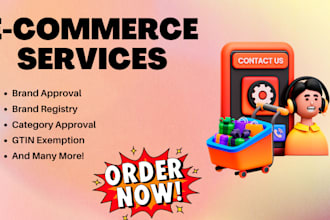 provide amazon, flipkart brand approval, brand registry, category approval etc