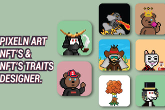 pixel art nfts and nfts traits design