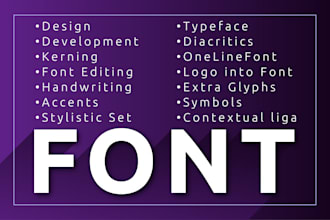 develop your own font design ttf or otf