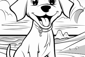 create children colouring pages or book using midjourney