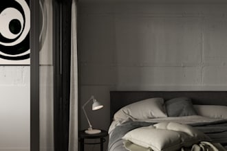 realistic design of your bedroom in corona or vray render