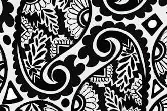 create black and white surface pattern