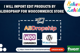 import edit products by alidropship for woocommerce store